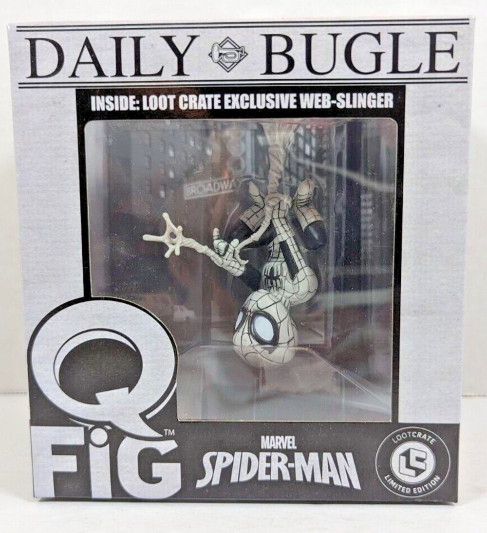 Marvel Spider-Man Web-Slinger - Q-Fig - Daily Bugle - Loot Crate Exclusive NIB